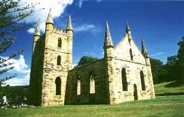 Eine Kirche in dem ehemaligen Gef�ngnis Port Arthur